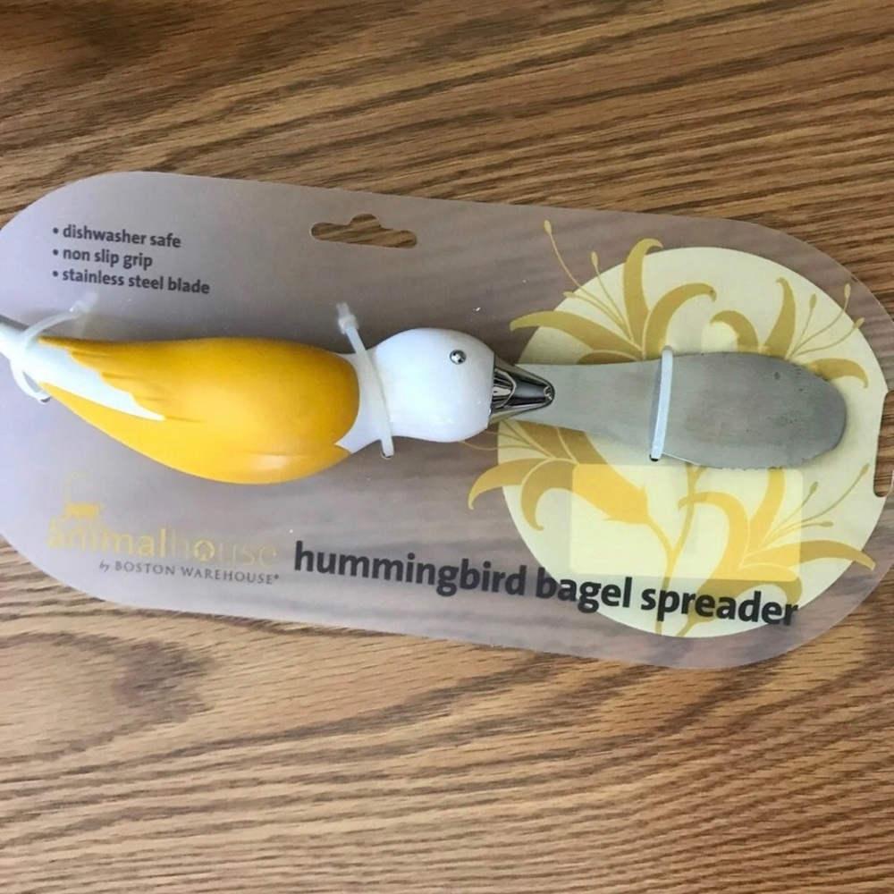 Hummingbird bagel knife spreader - new